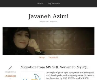 Javanehazimi.com(Javaneh Azimi) Screenshot