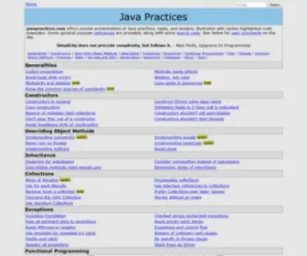 Javapractices.com(Java Practices) Screenshot