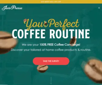Javapresse.com(JavaPresse Coffee Company) Screenshot