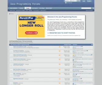 Javaprogrammingforums.com(Java Programming Forums) Screenshot