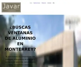 Javar.com.mx(Ventanas de Aluminio Monterrey) Screenshot