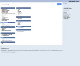 Javascrapbook.com(Java Scrap Book) Screenshot