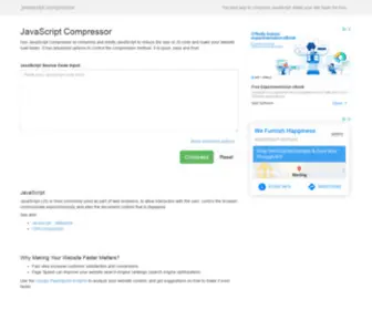 Javascript-Compressor.com(JavaScript Compressor) Screenshot