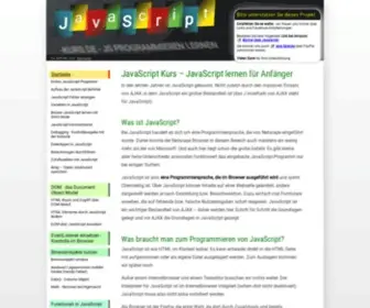 Javascript-Kurs.de(JavaScript-Tutorial) Screenshot