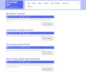 Javascriptant.com(Javascript Ant) Screenshot