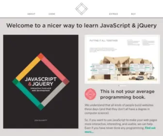Javascriptbook.com(Learn JavaScript & jQuery) Screenshot