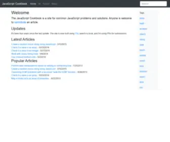 Javascriptcookbook.com(JavaScript Cookbook) Screenshot