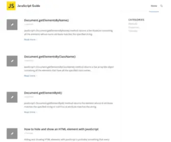 Javascriptguide.com(Javascript) Screenshot