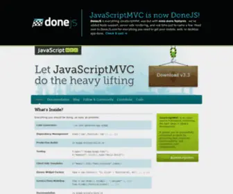 Javascriptmvc.com(Javascriptmvc) Screenshot