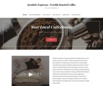 Javatinisespresso.com(Freshly Roasted Coffee) Screenshot
