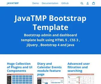 Javatmp.com(JavaTMP Bootstrap Admin And Dashboard Template) Screenshot