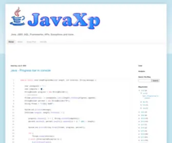 Javaxp.com(Java Experts Blog) Screenshot