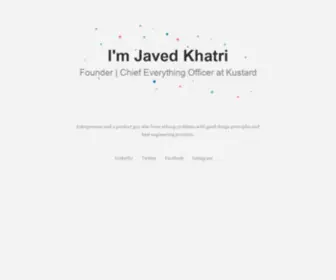 Javedkhatri.com(Javed Khatri) Screenshot