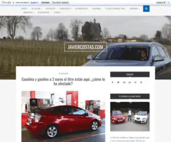 Javiercostas.com(Un punto de vista alternativo sobre el mundo del motor) Screenshot
