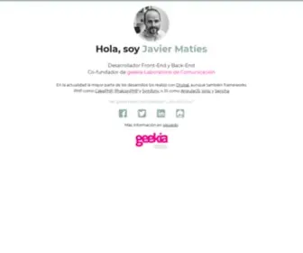 Javiermaties.com(Javier matíes) Screenshot
