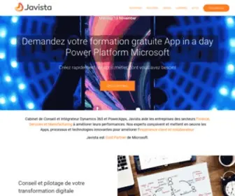 Javista.com(Intégrateur Dynamics 365 et Power Apps Azure Power BI) Screenshot