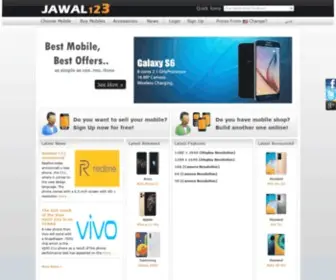 Jawal123.com(World No.1 Mobile phones information site) Screenshot