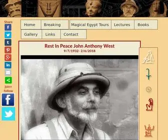 Jawest.net(John Anthony West Magical Egypt Tours) Screenshot