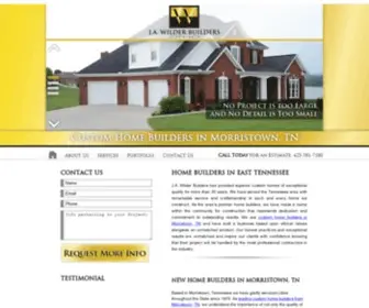 Jawilderbuilders.com(Custom Homes in Morristown) Screenshot