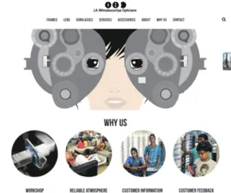 Jawoptima.com(J.A Wimalasooriya Opticians) Screenshot