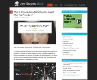 Jawsurgeryblog.com(Corrective Jaw Surgeries Blog) Screenshot