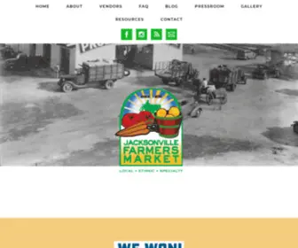 Jaxfarmersmarket.com(Jacksonville Farmers Market) Screenshot