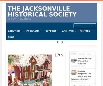 Jaxhistory.org(The mission of the Jacksonville Historical Society) Screenshot