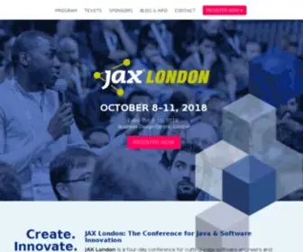 Jaxlondon.com(JAX London) Screenshot