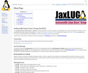 Jaxlug.org(Jacksonville Linux Users Group) Screenshot