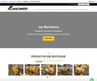 Jaxmachinery.com.br(Jax Machinery) Screenshot