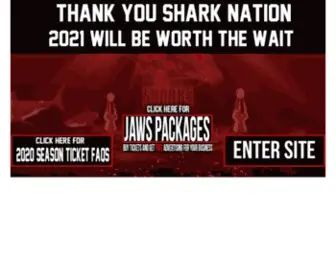 Jaxsharks.com(Jacksonville Sharks) Screenshot