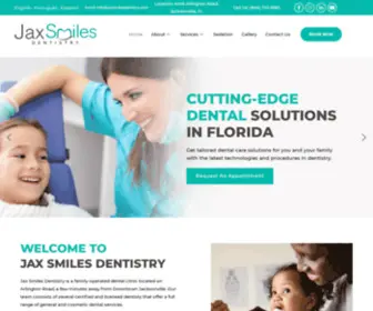 Jaxsmilesdentistry.com(JaxSmiles Home) Screenshot