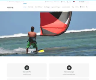 Jaxsunsports.com(Kitesurf school Jaxsun: L'école de référence en Belgique) Screenshot