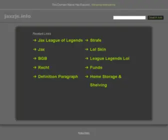 JaxzJS.info(The #1 CDN) Screenshot