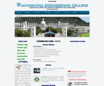 Jayamatha.org(Jayamatha Engineering College) Screenshot