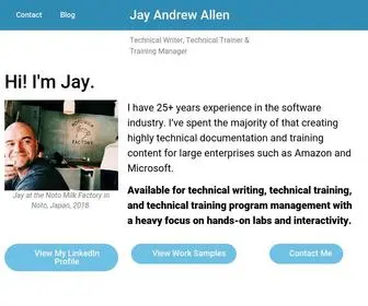 Jayandrewallen.me(Jay Andrew Allen) Screenshot