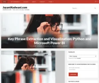 Jayantkodwani.com(परोपकारार्थं इदं शरीरं) Screenshot