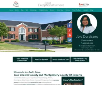 Jayarealtygroup.com(West Chester PA Real Estate Provided By Jaya Duraisamy Offering Access to West Chester PA Homes for Sale) Screenshot