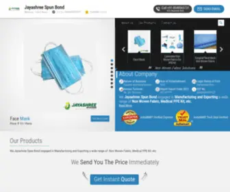 Jayashreespunbond.net(Jayashree Spun Bond) Screenshot