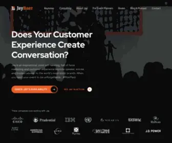 Jaybaer.com(Hall of Fame keynote speaker and emcee Jay Baer) Screenshot