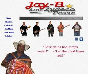 Jaybzydecoposse.com(Jay-B & the Zydeco Posse) Screenshot