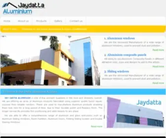 Jaydattaaluminium.com(Jay Datta Aluminium and Glass supplier and traders in kolhapur) Screenshot