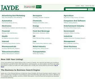 Jayde.com(B2B & Business Search Engine) Screenshot