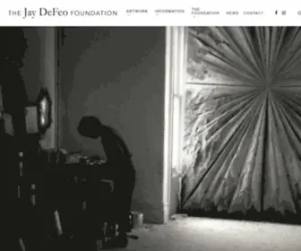 Jaydefeo.org(The Jay DeFeo Foundation) Screenshot