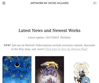 Jaydehilliard.com(ARTWORK BY JAYDE HILLIARD) Screenshot