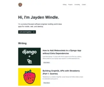 Jaydenwindle.com(Jayden Windle) Screenshot