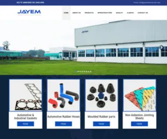 Jayemindustries.com(Non-Asbestos jointing sheets,Asbestos free jointing sheets manufacturer in India) Screenshot