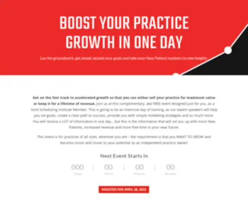 Jaygeierevents.com(Practice Growth Summit) Screenshot