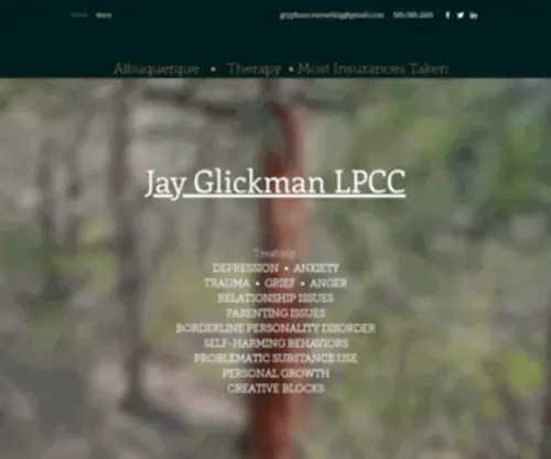 Jayglickman.com(Gryphon Counseling Albuquerque Therapy) Screenshot