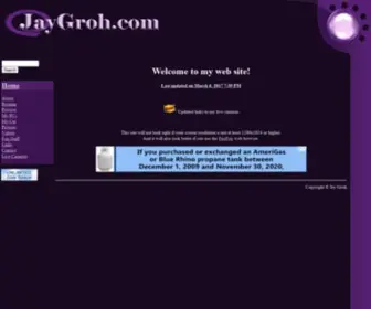 Jaygroh.com(Jay Groh dot com) Screenshot